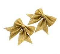 Accessori scintillanti per fiocchi natalizi per progetti fai da te, adatti per ghirlande di alberi, ghirlande e display stagionali (A)