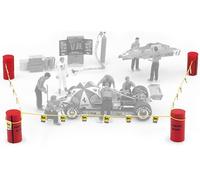 ACCESSORI SET DELIMITAZIONE PADDOCK F1 1/43 Brumm F096