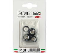 1:43 Brumm Set Pneumatici Slick+ Cerchi Per Ferrari 126Ck 1980-81 x R367 F099 Mo