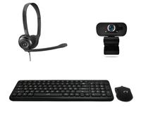 Accessori smart working e didattica a distanza 4in1 mouse tastiera webcam cuffie