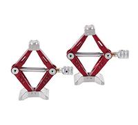 Accessori Sollevatori Universali in Metallo, Cricchetto Regolabile per Auto RC 1/10, Rosso - Materiale Robusto, Altezza e Larghezza Regolabile, Adatto per Hobby e Manutenzione