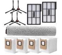 Accessori Spazzola Laterale Rullo Mop Sacchetto di Polvere Compatibile Per Eufy Per Omni E25 E28, Ricambio Aspirapolvere Parti Kit Accessori Spazzola Principale Spazzole Laterali Filtro Sacchetti