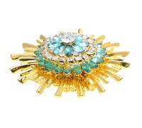 Accessori spilla gioielli spilla a forma di fiore semplice spilla con strass 1Pc