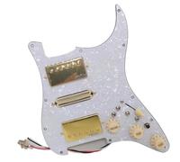 Accessori Standard Pickup Del Battipenna Battipenna Caricato Precablato Per Chitarra 11 Fori Con Divisione Della Bobina Set Di Pickup Humbucker HSH Alnico 5 Per Chitarra Elettrica ST