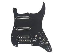 Accessori Standard Pickup Del Battipenna Cablaggio Battipenna Per Chitarra SSH Caricato Precablato + Interruttore Di Silenzio Pickup A Doppia Bobina Per Chitarra Elettrica ST Nero(D)