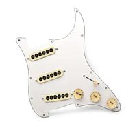Accessori Standard Pickup Del Battipenna Pickup SSS Battipenna ST Precablato Caricato Con Viti Grandi Battipenna Per Chitarra Elettrica Regolabile Pickup 3 Strati PVC(D)