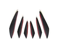 Accessori Styling Dell'auto Spoiler Anteriore Pinna Sdoppiamento Per Alfa Per Romeo Per Giulia Per Giulietta 159 Per Stelvio 156 Per Mito E 147(Carbon Fiber 6pcs)