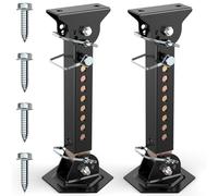 Accessori telescopici per camper - Confezione da 2 martinetti stabilizzatori per rimorchio, regolabili da 30,5 cm a 45,7 cm, scorrevole supporta una capacità di 544 kg ciascuno
