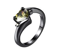 Accessori tondi Anelli Colorati Zircone cuore gioielli cuori amore donne anelli amore Ganci Gioielli Anelli, 7, resina, Nessuna pietra preziosa