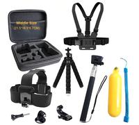 Accessori treppiede per GoPro Hero 13, 12, 11, 10, 9, supporto galleggiante, bastone selfie, GoPro 8, 7, 6, 5, 4, per DJI OSMO Action 5Pro, 4, 3, Insta360 X4, X3, SJ4000, ENEK H9R Camera Tessuto