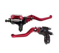 Accessori Universali Motociclette Pompa Superiore Modificata Freno Idraulico Principale Maniglia In Alluminio CNC Frizione(RED)