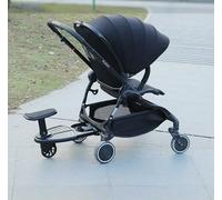 VEVOR Passeggino Leggero, 1170 x 340 x 240 mm Passeggino per Bambini Piccoli a Ombrello, Schienale Reclinabile Multiposizione, Telaio in Acciaio Carbonio, Ampio Cestino Portaoggetti, per Viaggi, Nero