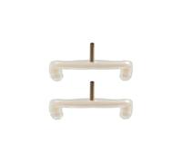 accessori violino 2 pezzi di ricambio per artigli in gomma regolabili per poggiaspalla per violino per riparare vecchi 4/4-1/8(Color:White 4-4 3-4)