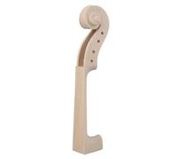 accessori violino 4/4 3/4 1/2 1/4 Manico del violino Testa in legno di acero Tastiera in ebano Testa di violino Riparazione Strumento per liutaio(Color:3-4 Neck)