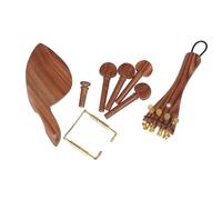accessori violino 4/4-3/4 Violino Set da 5 pezzi Accessori in legno Parti String Board String Shaft Chiodo Guancia Resto Coda Cor