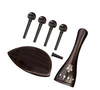 accessori violino 4/4 Violino Mentoniera In Legno di Ebano Con Pirolo Cordiera Tailgut Puntale Bellissimo Modello Decorazione