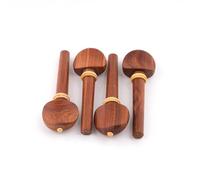 accessori violino 4 pezzi pioli per manopole per violino in palissandro ebano 4/4 dimensioni complete accessori per parti di violino(Color:Rosewood B)