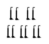 accessori violino 5 pezzi oro/argento/nero mentoniera violino 1/4 1/2 3/4 4/4 piccole parti divise come accessori di ricambio(Color:Black)