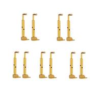 accessori violino 5 pezzi oro/argento/nero mentoniera violino 1/4 1/2 3/4 4/4 piccole parti divise come accessori di ricambio(Color:Gold)