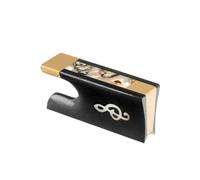 accessori violino Arco a rana per violino 4/4 e bottoni in argento nichelato/placcato oro montato in ebano/legno serpente/abalone/avorio(Color:BP-037)