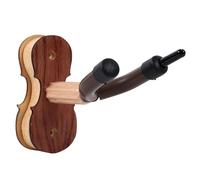 accessori violino Gancio Per Appendere Violino In Legno Con Gancio Per Arco/viti Supporto Per Violino A Parete Base In Legno(Color:Brown)