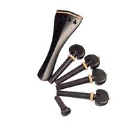 accessori violino Hill Style Violino Cordiera 4PCS Violino Collo Tuning Peg Per 4/4 Violino In Legno Di Ebano Cordiera Violino Accessori Di Riparazione FAI DA TE