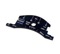 accessori violino Modello di stampo per ponti per violino Strumento di riparazione per ponte per violoncello Strumento per la creazione di raschietto per tastiera 1/2