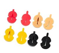 accessori violino Mute per violino multicolore da 8 pezzi per 3/4 4/4 1/2 1/4 1/8 pratica del violino mute per violino mute in gomma