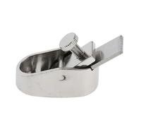 accessori violino Pollice per violino Strumento per liuteria Lavorazione del legno Taglierina per aereo Suola curva Fondo piatto XXS/XS/S/M/L(Color:Silver S)