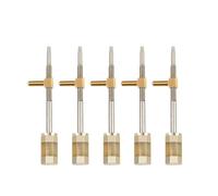 accessori violino Pulsanti a rana per arco da violino Sostituzione parti di arco per violino Tre tipi di corno di bue(Color:5pcs White Ox Horn)