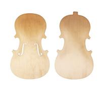 accessori violino SET 4/4 3/4 1/2 1/4 1/8 Violino Top & Back Unfinished Violin Board Parti Tiglio F Fori Laser Cut Violino FAI DA TE Ricambi Accessori (Color : 1/2)