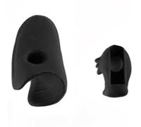 accessori violino Set da 2 pezzi Dispositivo di impugnatura per arco di violino in gomma per accessori didattici per violino/viola Allenatore per dita per principianti(Color:Blk)
