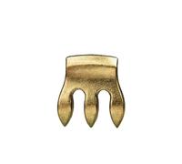 accessori violino Silenziatore per violino in metallo/gomma per esercitazione per violino rotondo stile tourte silenziatore per esercitazione a zampa/zucca(Color:1 Metal Golden)