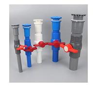 Accessories Repair Accessories 3pcs PVC Tank Drainage and Ball Valve and Pipe Fitting Connector For Aquarium Fish Tank Garden water Tank with Drainage UPVC Pipe (Color : Blue, Size : 40mm)