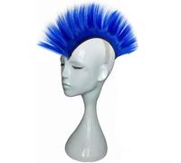 Accessorio a pettine per casco da moto, stile punk, per una personalizzazione unica sulle avventure di equitazione (blu)