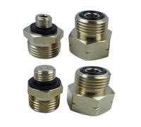 Accessorio adattatore per cartuccia di gas ottone da 4 pezzi per bombola di gas