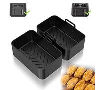 Accessorio Air Fryer, Per Ninja Foodi AF400EU AF300EU 9.5L, 2 confezioni Stampo Air Fryer, Airfryer Pot per Friggitrice Instant Pot Dual Air Friggitrice, 2 Pezzi Silicone Stampo Air Fryer Accessori