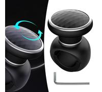 Accessorio Auto Camion Pomello Volante Facile Installazione con Chiave Nero