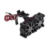 Accessorio Auto RC Compatibile Con Axial Per SCX10 Per Traxxas Per TRX4 1/8 1/10 RC Auto 540 550 3650 3660 Ventola Di Raffreddamento Del Dissipatore Di Calore Del Motore Con Sensore Termico(Black)
