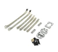 Accessorio Auto RC Per MN82 Per LC79 Ammortizzatore Posteriore In Metallo Molle A Balestra E Staffa Di Montaggio Del Sedile Fisso Set 1/12 RC Auto Parti Di Aggiornamento Accessori Di Modifica(Silver)