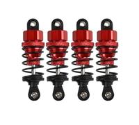 Accessorio Auto RC Per Tamiya TT-01 TT02 M5 M6 1/10 RC Parti Di Aggiornamento 4 Pezzi RC Auto Ammortizzatore In Lega Di Alluminio Ammortizzatore Anteriore Posteriore Accessori Di Modifica(Red)