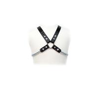 Accessorio bdsm imbracatura corpo in pelle con catena