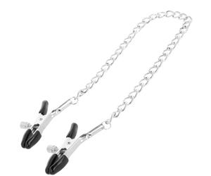 Accessorio bondage morsetti con catena stimolatore seno pinze strizza capezzoli