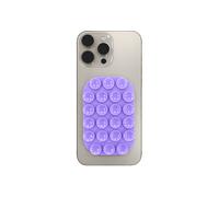 Celly, Ventosa Rettangolare Per Telefono Con 22 Ventose in Silicone, Supporto Portacellulare Versatile, Colore Viola, 9 x 6 cm