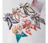 Accessorio ciondolo con fiocco in seta, delicato charm da borsa, decorazione gioiello per accessori da donna, regali per insegnanti, regali per feste, laurea, festa della mamma, compleanni, vacanze, l