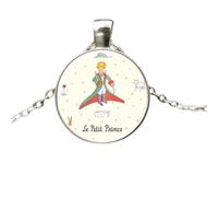 Accessorio collana volpe in argento sterling per donne e uomini, volpe sotto la luna piccola collana di vetro a cupola di vetro, collana iniziale di volpe, gioielli di volpe per donne, gioielli
