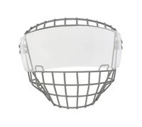 Accessorio compatibile con gabbia per casco da hockey e protezione per visiera combinata con visiera per hockey