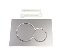 Accessorio, compatibile con GEBERIT, pannello di lavoro for serbatoio d'acqua nascosto, pannello argento di seconda generazione, manuale nascosto, hotel