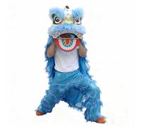 Accessorio Completo Per Esibizione di Danza Del Leone - Spettacolo Tradizionale - Kit Singolo Per Danza Del Leone, Taglie: S, M, L(Blue,M)