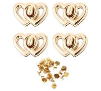 Accessorio con fibbie a doppio cuore blocchi di bagagli a doppio cuore.